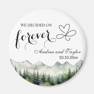 Wir entschieden uns für Forever Elegant Hochzeitsg Magnet
