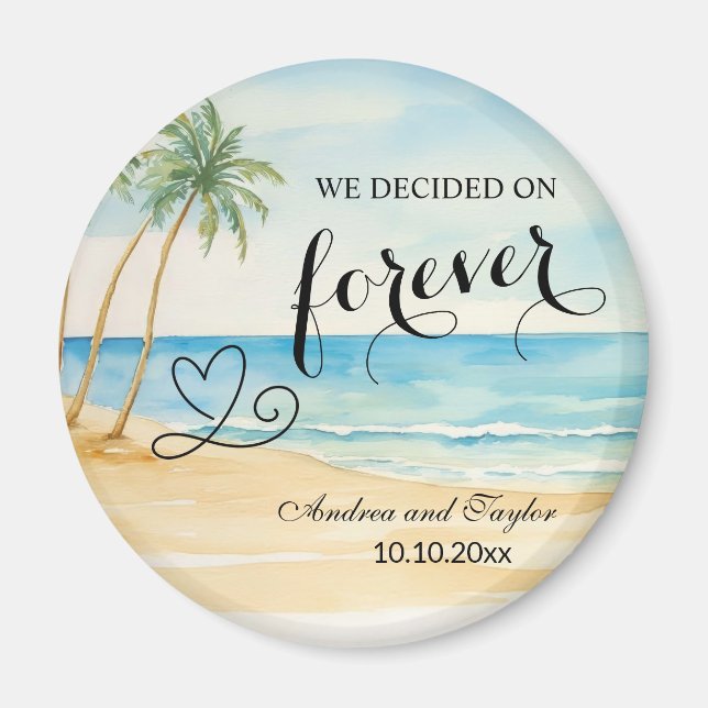 Wir entschieden uns für Forever Elegant Wedding Gu Magnet (Vorne)