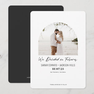 Wir entschieden uns für immer für ein einfaches mo save the date