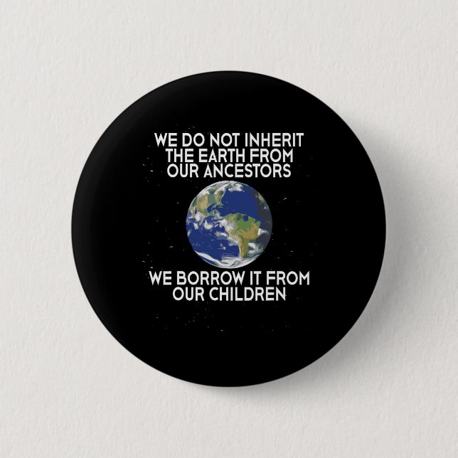 Wir erben den Earth Science Earth Day nicht Button (Vorderseite)