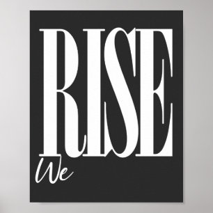 Wir erheben das Motivierend Sprichwort der Typogra Poster
