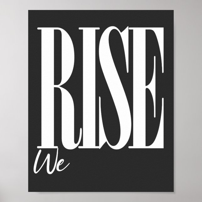 Wir erheben das Motivierend Sprichwort der Typogra Poster (Vorne)