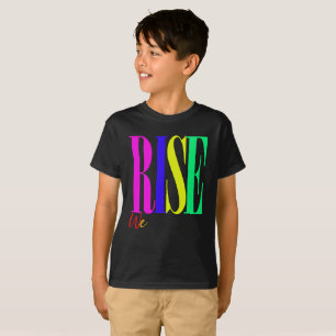 Wir erheben das Motivierend Sprichwort der Typogra T-Shirt
