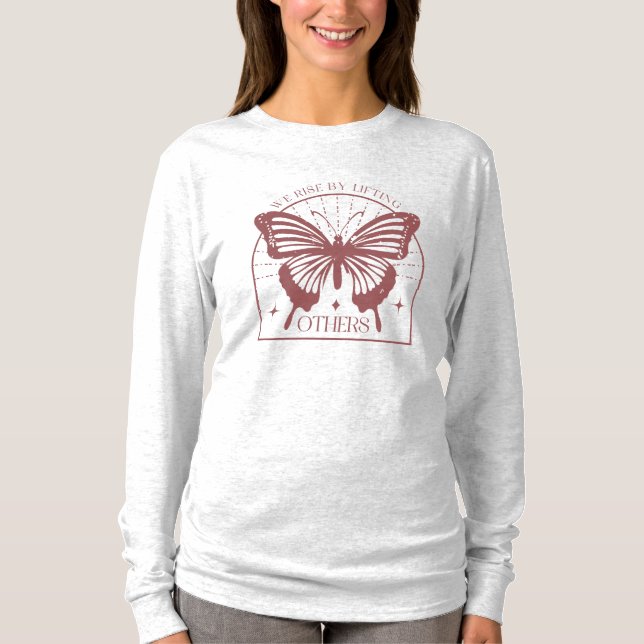 Wir erheben uns, indem wir andere Schmetterlinge h T-Shirt (Vorderseite)