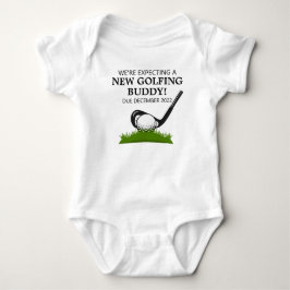 Wir erwarten einen neuen Golfschläger Baby Strampler