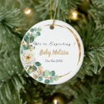 Wir erwarten Elternschmuck Keramik Ornament<br><div class="desc">Wir erwarten Elternschmuck</div>