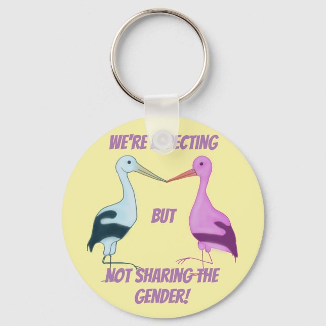 wir erwarten, nicht teilen das Geschlecht Spaß! Schlüsselanhänger (Vorderseite)