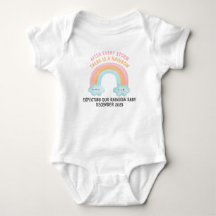 Wir erwarten unser Rainbow Baby Baby Strampler