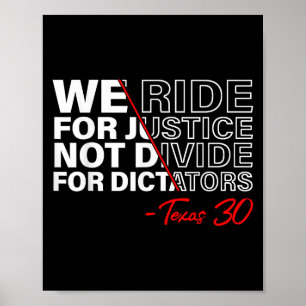 Wir fahren für Gerechtigkeit, nicht für Diktator Poster