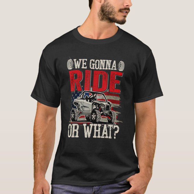 Wir fahren oder auf welcher Seite wir uns von der  T-Shirt (Vorderseite)