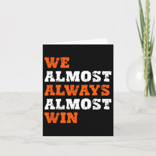 Wir fast immer gewinnen T-Shirt Co. Retro Football Karte