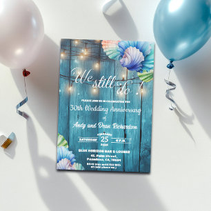 Wir feiern 30. Hochzeitstag Lichterkette Einladung