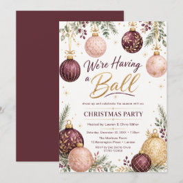 Wir feiern eine tolle Weihnachtsfeier Einladung