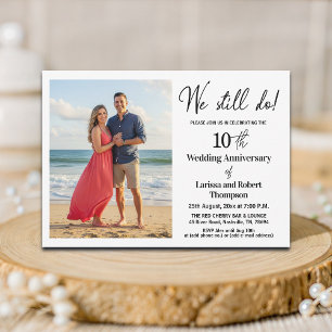 Wir feiern noch unseren 10. Hochzeitstag mit einem Einladung