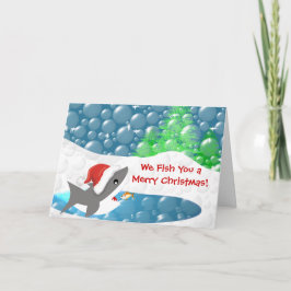 Wir fischen dir frohe Weihnachten