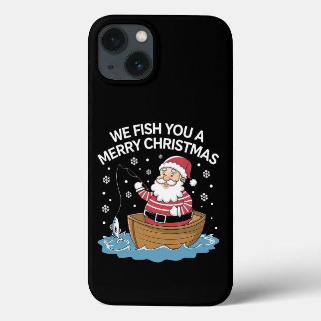 Wir fischen euch ein frohe Weihnachtsfischer Case-Mate iPhone Hülle (Rückseite)