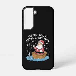 Wir fischen Ihnen ein frohes Weihnachtsfest Fische Samsung Galaxy Hülle