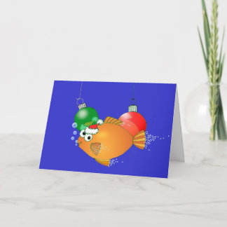 Wir Fish dir ein frohes Weihnachtsfest! Feiertagskarte