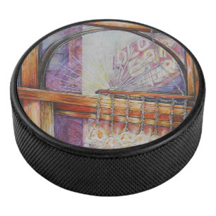 Wir fliegen alle durch das gleiche Licht. Eishockey Puck
