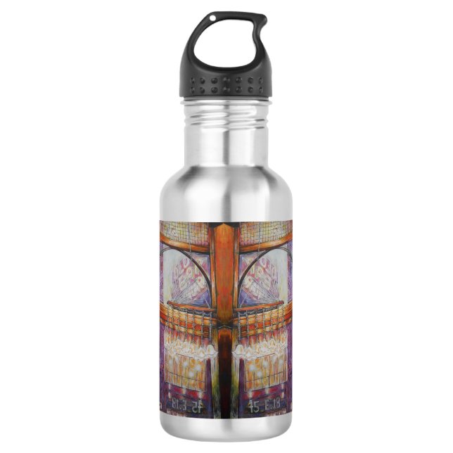 Wir fliegen alle Motten um das gleiche Licht. Edelstahlflasche (Vorderseite)