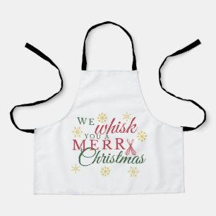 Wir flüstern dir eine fröhliche Weihnachtsküche Sc Schürze