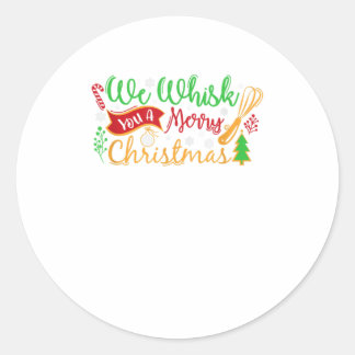 Wir flüstern dir frohe Weihnachten Runder Aufkleber