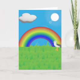 Wir folgten dem Regenbogen für diese Grußkarte Karte