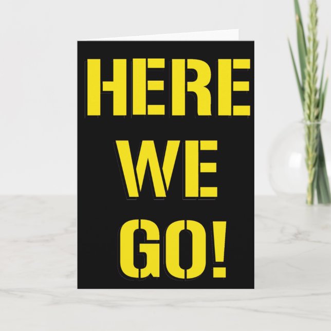 Wir gehen karte (Vorderseite)