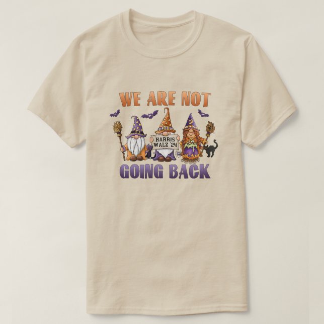 Wir gehen nicht zurück zu Harris '24 Halloween-Gno T-Shirt (Design vorne)