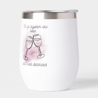 Wir gehen zusammen Wein rostfreien Stahl Wein Tumb