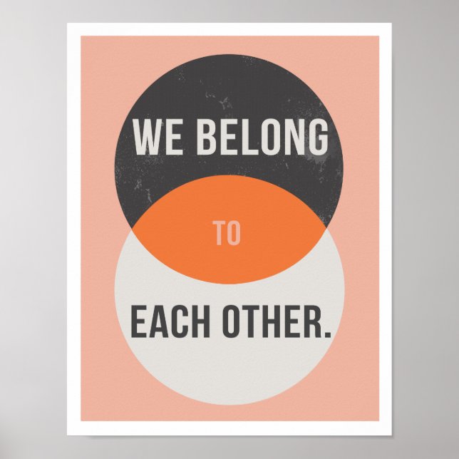 Wir gehören zu einander 11"x14" Art Print Poster (Vorne)
