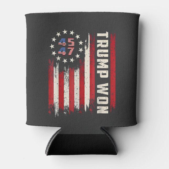 Wir gewinnen TRUMP INAUGURATION American Flag Dosenkühler (Vorderseite)