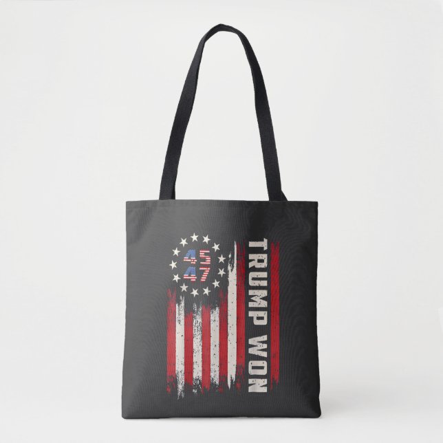Wir gewinnen TRUMP INAUGURATION American Flag Tasche (Vorderseite)