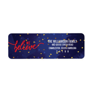 Wir glauben Confetti Weihnachten