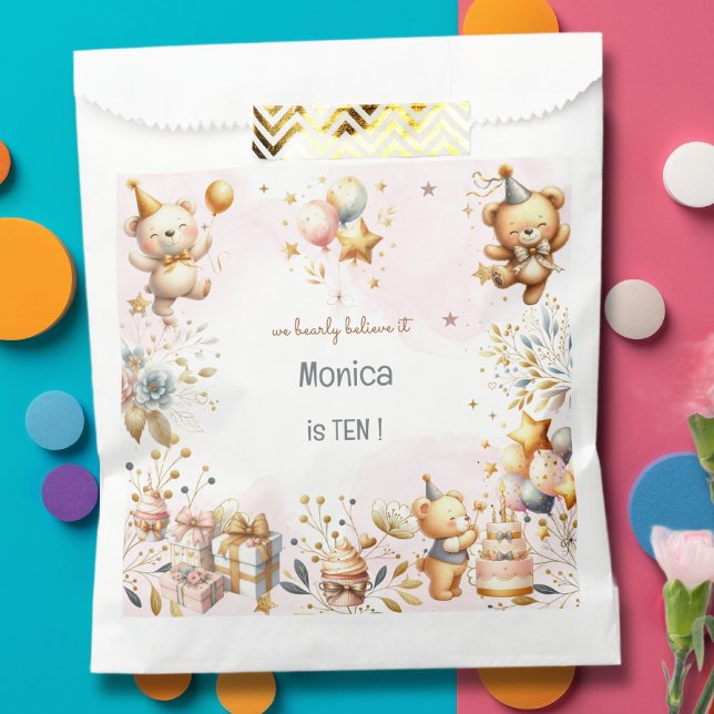 Wir glauben früh, königliche Teddy Bär Kindergebur Geschenktütchen (Von Creator hochgeladen)