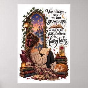 Wir glauben immer noch an Märchen Bookish Poster