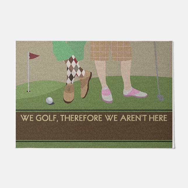 Wir Golf, also sind wir nicht hier Fußmatte (Vorderseite)