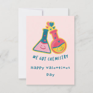 Wir got Chemie Valentinstag Einladung