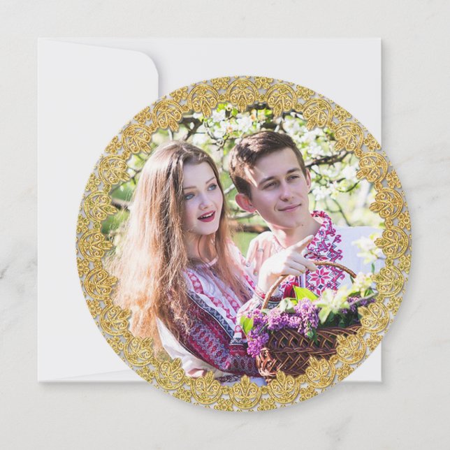 Wir Got die Elopement Announcement Card Ankündigung (Vorderseite)
