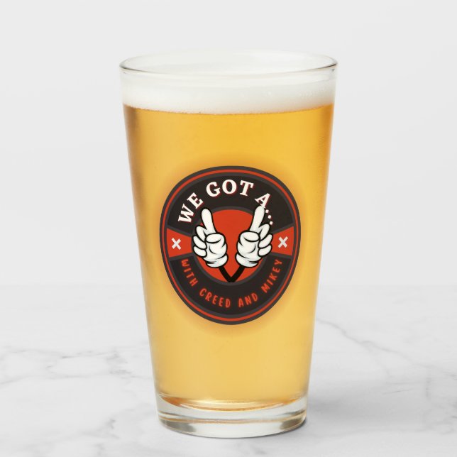 WIR GOT EIN BIER! GLAS (Vorne (Gefüllt))