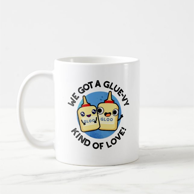 Wir Got eine Art Glühwürmchen-Liebe-Funny-Glue-Pui Kaffeetasse (Links)