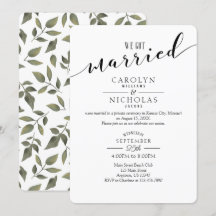 Wir Got eine Verheiratete "Simple Greenerity Weddi