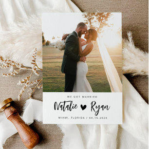 wir got verheiratete benutzerdefinierte Foto Hochz