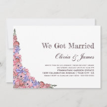 Wir Got Verheiratete Rosa Flora Hochzeitsempfehlun