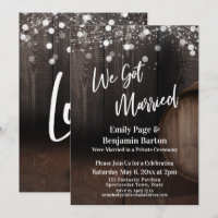 Wir Got Verheirateten Holz Wine Barrel Lights Empf