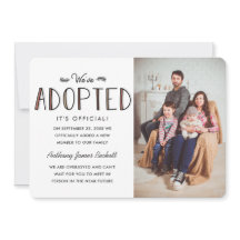 Wir haben Adoptiert | Ankündigung der Adoption