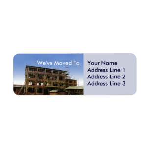 Wir haben Adressänderungsblätter des Etiketts vers