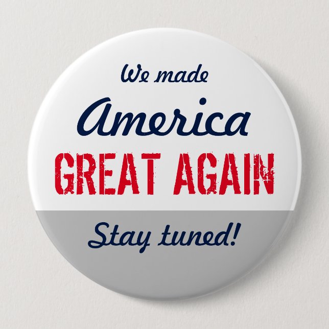 Wir haben Amerika wieder zu einer ganz eigenen Erk Button (Vorderseite)
