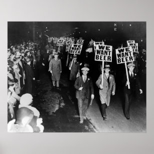 Wir haben Bier Gewollt! Protest zum Verbot, 1931 V Poster
