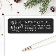 Wir haben Black New Zuhause Elegant Rücksendeadres